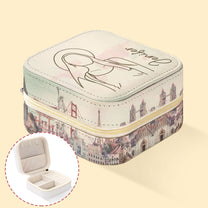 Custom Line Drawing - Personalized Photo Jewelry Box