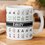Custom Monogram, Name Gift For Mahjong Lovers - Personalized Mug