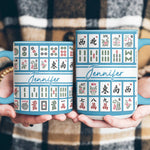 Custom Monogram, Name Gift For Mahjong Lovers - Personalized Mug
