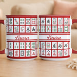 Custom Monogram, Name Gift For Mahjong Lovers - Personalized Mug