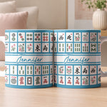 Custom Monogram, Name Gift For Mahjong Lovers - Personalized Mug