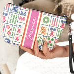 Custom Monogram, Name, Custom Mahjong Tile Bag Gift For Mahjong Lovers - Personalized Bag