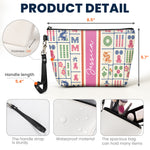 Custom Monogram, Name, Custom Mahjong Tile Bag Gift For Mahjong Lovers - Personalized Bag