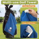 Custom Name And Birth Flower For Golf Lover - Personalized Golf Towel