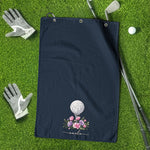 Custom Name And Birth Flower For Golf Lover - Personalized Golf Towel