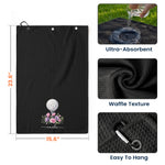 Custom Name And Birth Flower For Golf Lover - Personalized Golf Towel