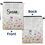 Custom Name And Birth Month Flower - Personalized Book Sleeve