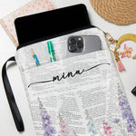 Custom Name And Birth Month Flower - Personalized Book Sleeve