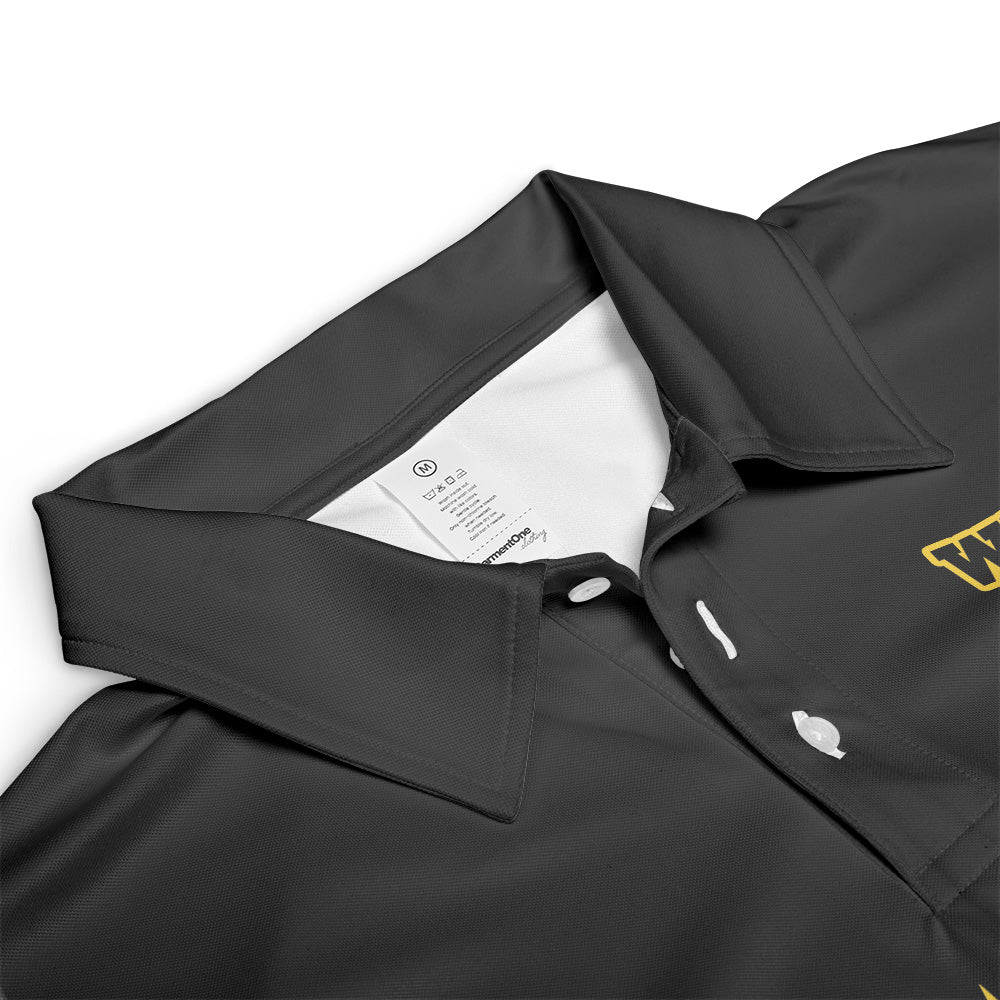 Custom Name Billiard Balls Flaming Pattern Polo Shirt - Custom Polo Shirt
