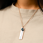 Custom Name Birth Flower & Birthstone Necklace - Gifts for Hers