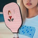 Custom Name Birth Flower For Me Gift - Custom Pickleball Paddle Cover