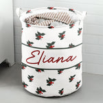 Custom Name & Birth Flower For You - Personalized Laundry Storage Basket