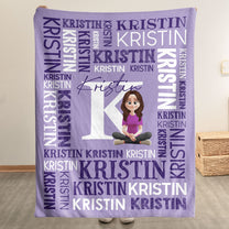 Custom Name Gift For Self Daughter Granddaughter - Personalized Blanket