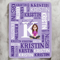 Custom Name Gift For Self Daughter Granddaughter - Personalized Blanket