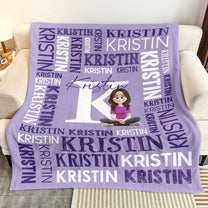 Custom Name Gift For Self Daughter Granddaughter - Personalized Blanket