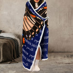 Custom Name Blanket For Her - Personalized Wearable Blanket Hoodie