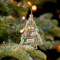 Custom Name Book Club - Personalized Acrylic Ornament