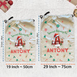 Custom Name Christmas Santa Sack Monster Truck Unicorn - Personalized Christmas Sack