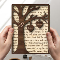 Custom Name Couple Gifts Valentine's Day Anniversary Gift For Her/Him - Personalized Wooden Plaque