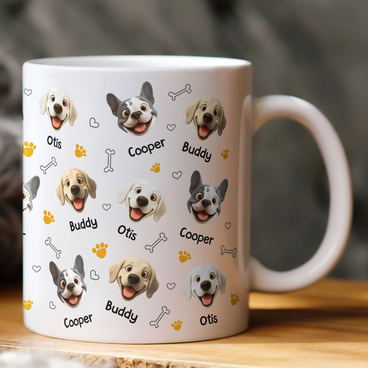 Custom Name Dog Breeds For Dog Mom, Dog Dad, Dog Lovers - Personalized Mug