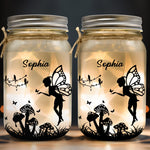 Custom Name Fairy Lantern - Personalized Mason Jar Light