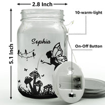 Custom Name Fairy Lantern - Personalized Mason Jar Light