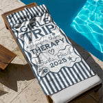 Custom Name Family Trip Girls Trip Vacation - Personalized Quick-Dry Beach Towel
