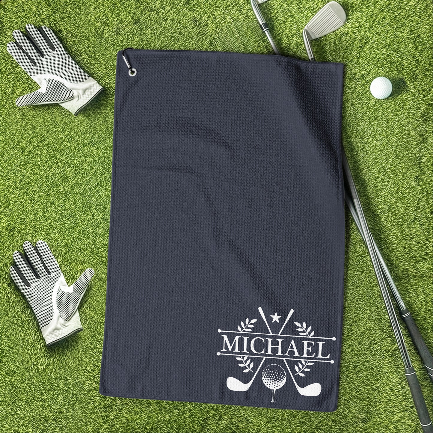 Custom Name For Golfers, Dad, Husband, Buddies, Golf Lovers - Personalized Golf Towel