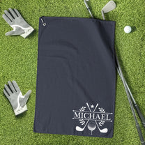 Custom Name For Golfers, Dad, Husband, Buddies, Golf Lovers - Personalized Golf Towel