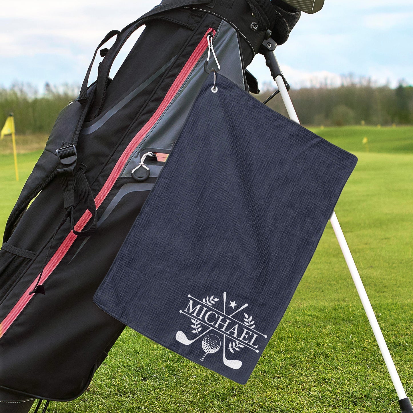 Custom Name For Golfers, Dad, Husband, Buddies, Golf Lovers - Personalized Golf Towel