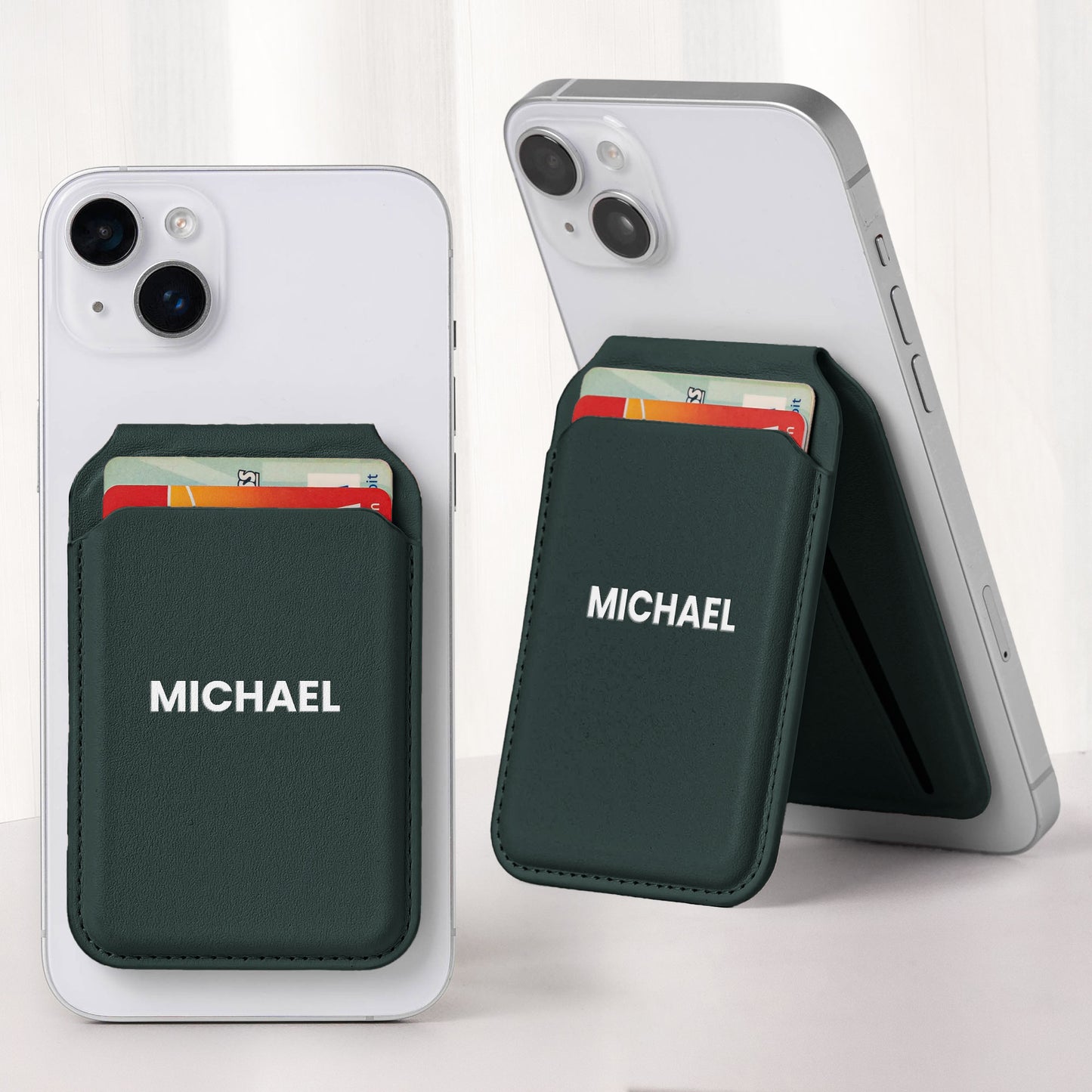 Custom Name Gift For Him Gift For Her - Personalized Wallet Compatible With Magsafe