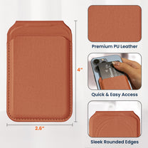 Custom Name Gift For Him Gift For Her - Personalized Wallet Compatible With Magsafe