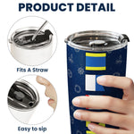 Custom Name In Nautical Flag - Personalized Tumbler Cup