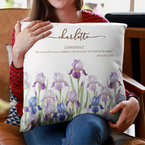 Custom Name Initial With Bible Verse Gift For Her - Personalized Pillow (Insert Included)