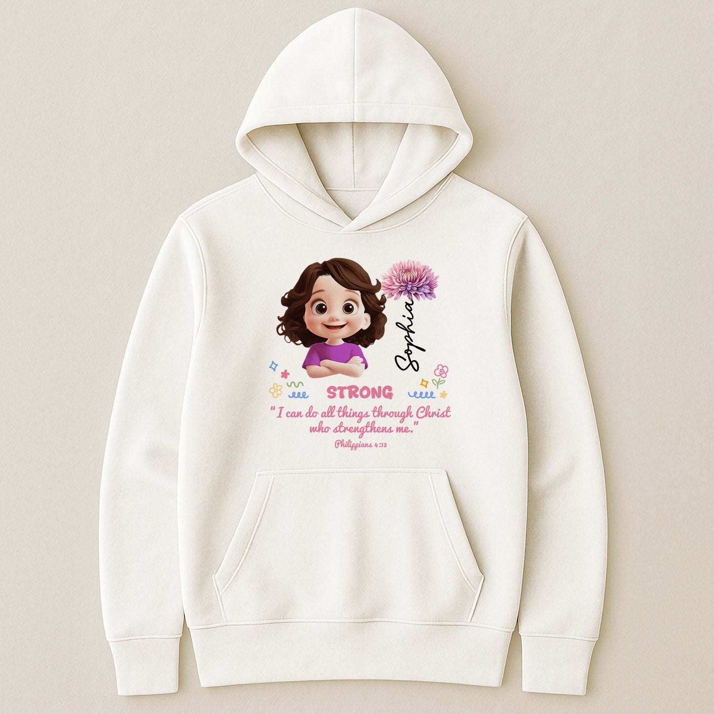 Custom Name Matching With Bible Verse Gift For Kids - Personalized Shirt