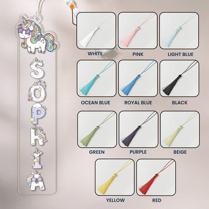 Custom Name Pattern Gift - Custom Acrylic Bookmark