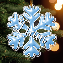 Custom Name Snowflakes For Family, Friends - Personalized Acrylic Ornament