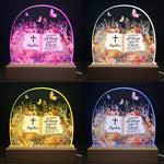 Custom Name With Book Of Favorite Bible Verses - Personalized LED Night Light
