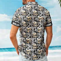 Custom Name With Magic Poisonous Mushroom And Skull - Custom Hawaiian Shirts