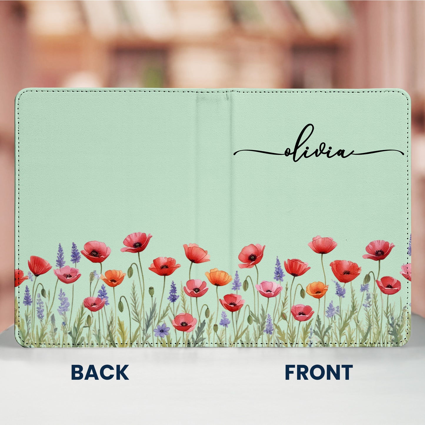 Custom Name & Birth Flower Birthday Gift For Her, Sisters, Daughter, Friends - Personalized Kindle Case