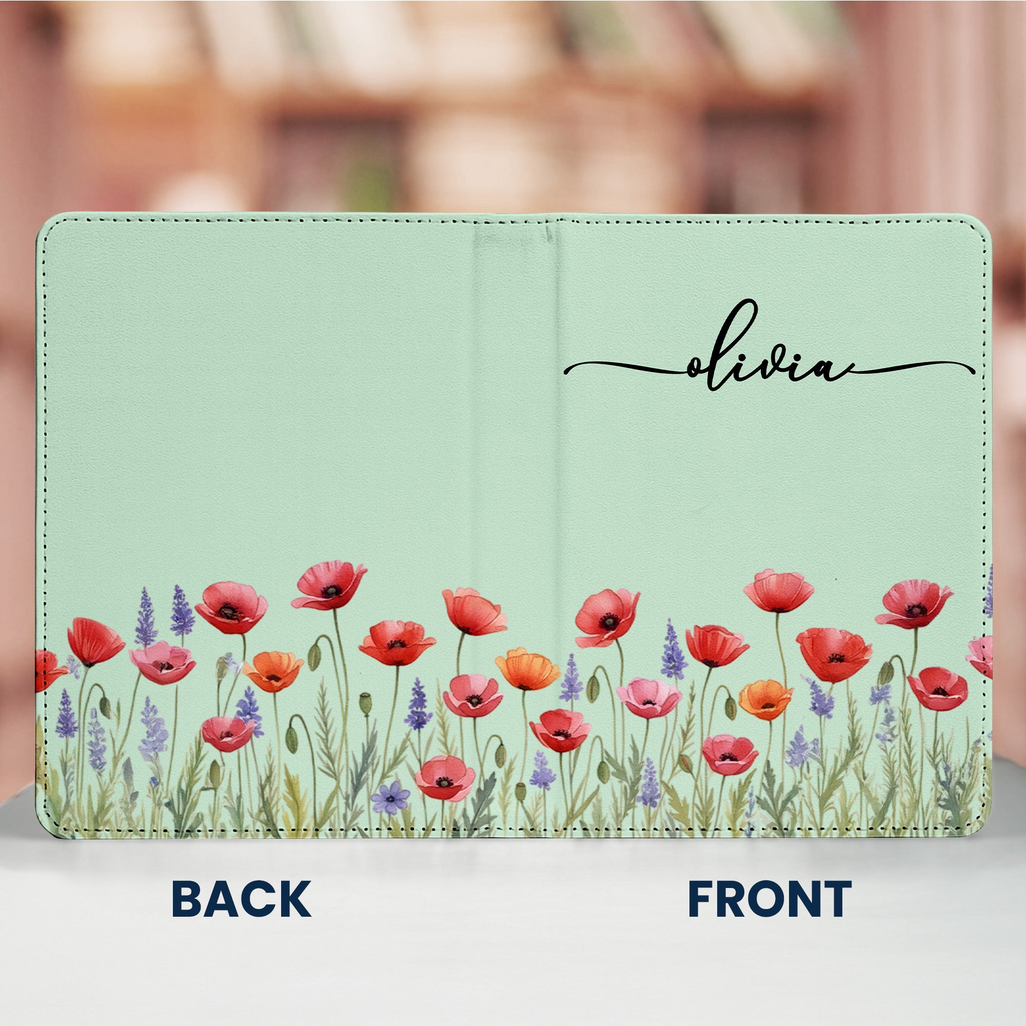Custom Name & Birth Flower Birthday Gift For Her, Sisters, Daughter, Friends - Personalized Kindle Case