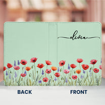 Custom Name & Birth Flower Birthday Gift For Her, Sisters, Daughter, Friends - Personalized Kindle Case