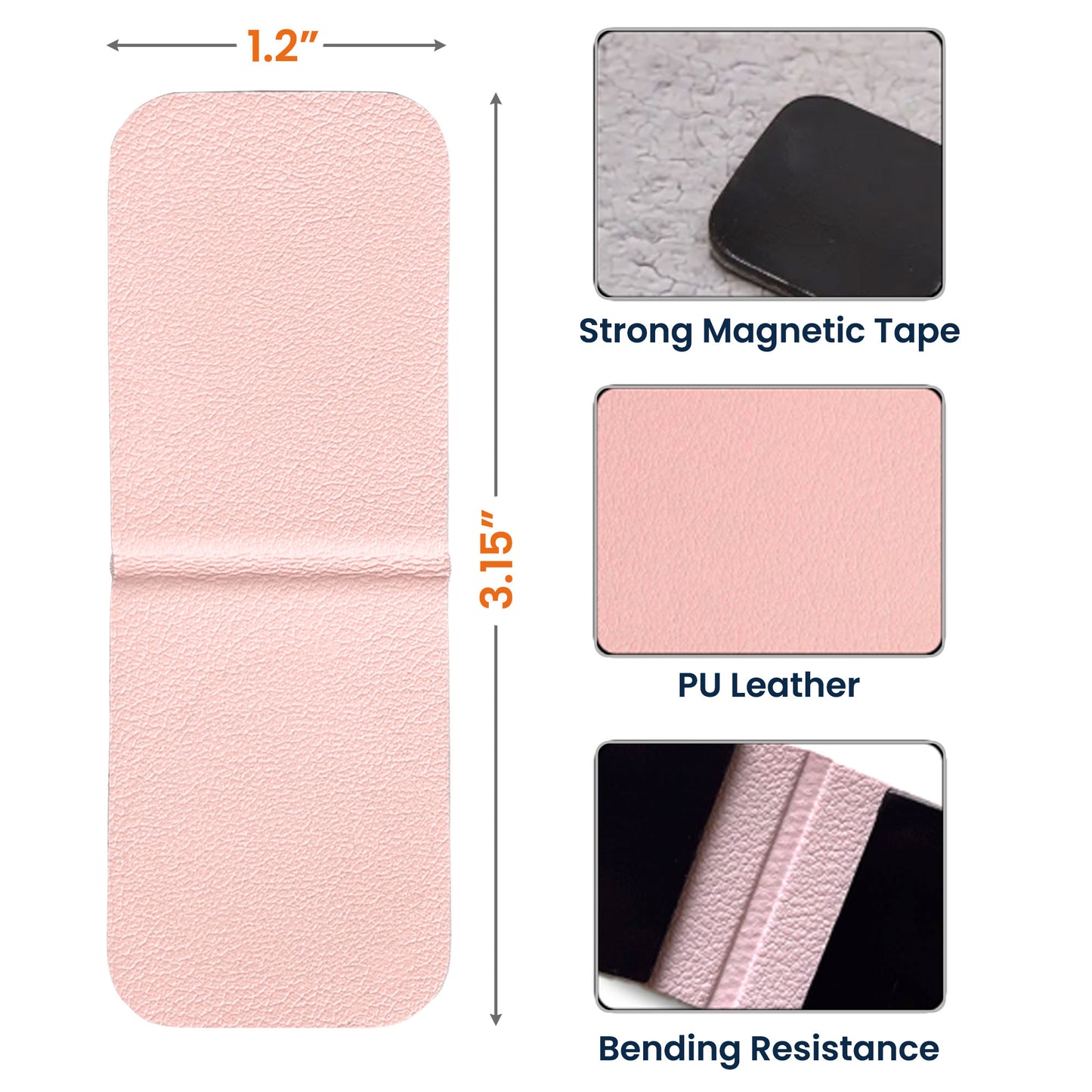 Custom Name & Birth Flower Book Lovers - Personalized Leather Magnetic Bookmark