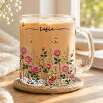 Custom Name & Birth Flower For Her, Teachers, Coworkers, Boss, Friends - Personalized Mugs