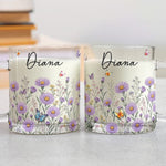 Custom Name & Birth Flower For Her, Teachers, Coworkers, Boss, Friends - Personalized Mugs
