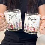 Custom Name & Birth Flower For Her, Teachers, Coworkers, Boss, Friends - Personalized Mugs
