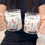 Custom Name & Birth Flower For Her, Teachers, Coworkers, Boss, Friends - Personalized Mugs