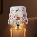 Custom Name & Birth Flower, Personalized Bottle Decor, Night Lamp Lighting - Personalized Night Light