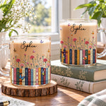 Custom Name & Birthflower For Book Lovers, Book Clubs - Personalized Mugs