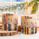 Custom Name & Birthflower For Book Lovers, Book Clubs - Personalized Mugs